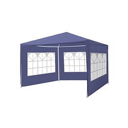 Foto van Partytent 3x3m budget blauw met drie zijwanden