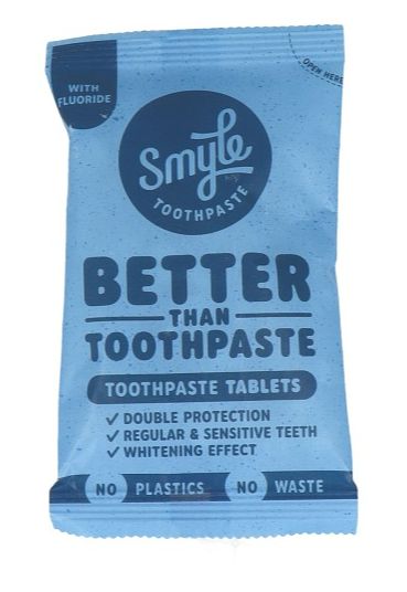 Foto van Smyle toothpaste tablets navulling met fluoride