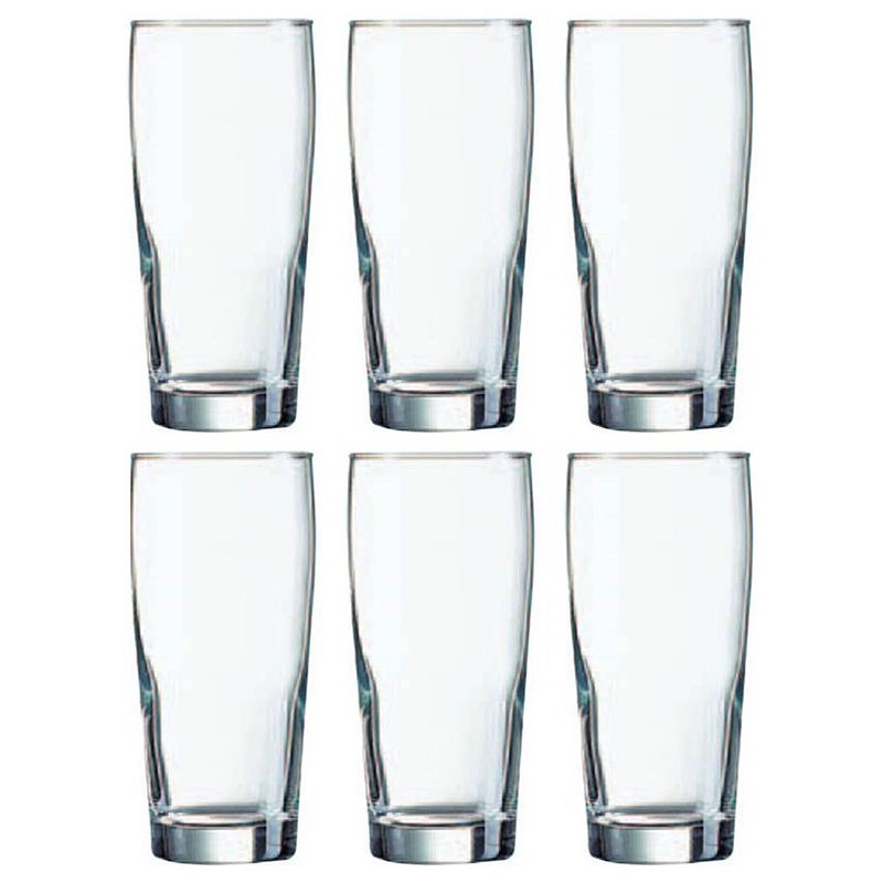 Foto van 12x bierglas/bierglazen bierfluitjes 330 ml - bierglazen