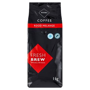 Foto van Rioba coffee rood melange fresh brew 1kg bij jumbo