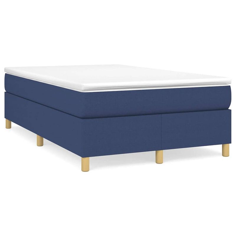 Foto van The living store boxspringframe - blauw - 203 x 120 x 35 cm - ademend en duurzaam