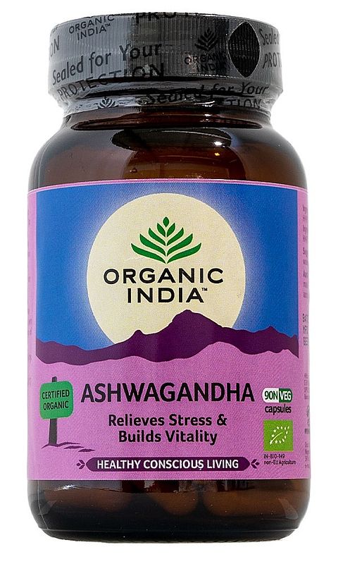 Foto van Organic india ashwagandha capsules