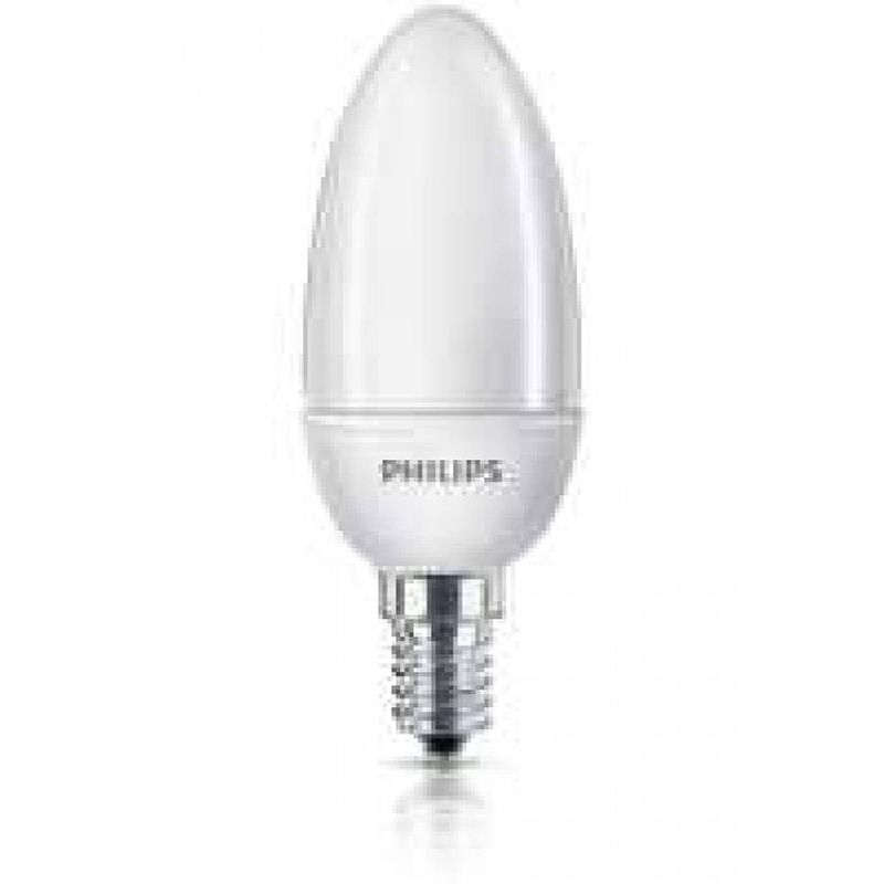 Foto van Philips softone spaarlamp 5 w e14 warm wit