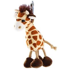 Foto van Pluche mini knuffel giraffe sleutelhanger 13 cm - knuffel sleutelhangers