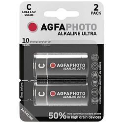 Foto van C batterij (baby) agfaphoto ultra lr14 alkaline 1.5 v 2 stuk(s)