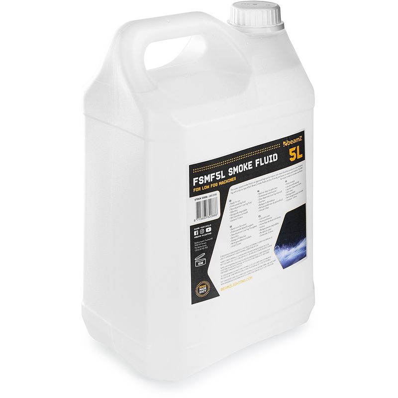 Foto van Beamz fsmf5l smoke fluid 5 liter rookvloeistof low fog