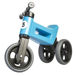 Foto van Funny wheels loopfiets met 3 wielen rider sport cool loopfiets junior blauw