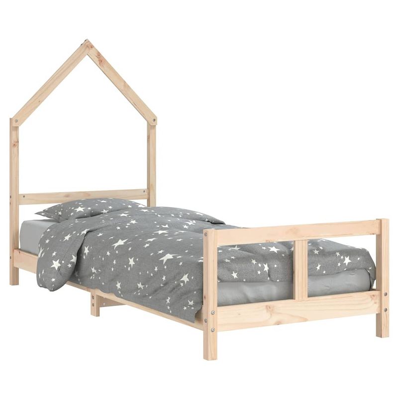 Foto van Vidaxl kinderbedframe 80x200 cm massief grenenhout