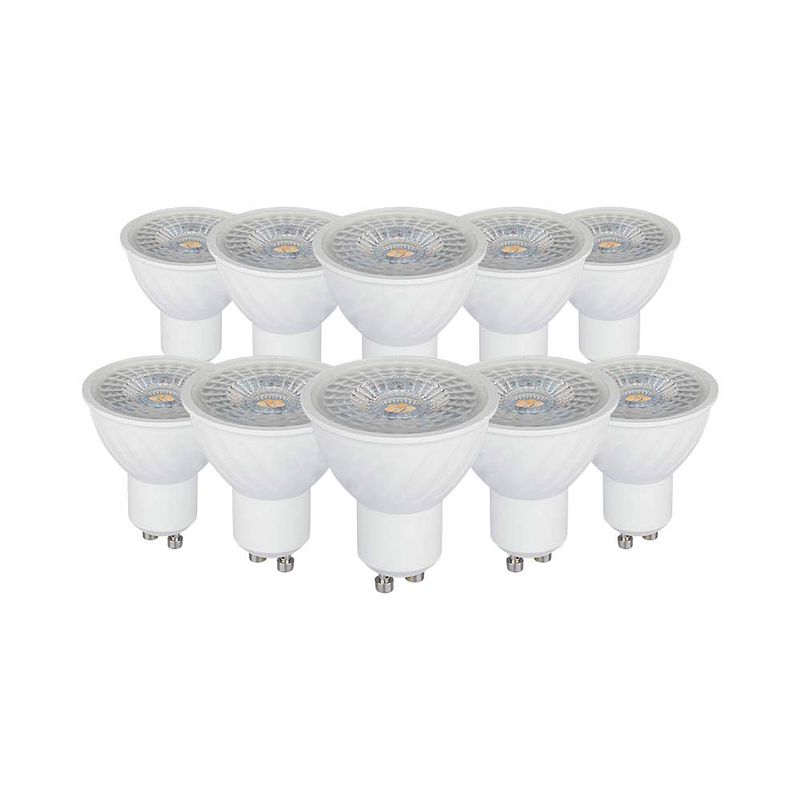 Foto van V-tac vt-247 10-pack led spotjes - gu10 - 6.5w - 480 lm - 3000k