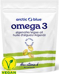 Foto van Arctic blue omega-3 algenolie dha - met vitamine d