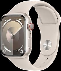 Foto van Apple watch series 9 4g 41mm starlight aluminium sportband m/l