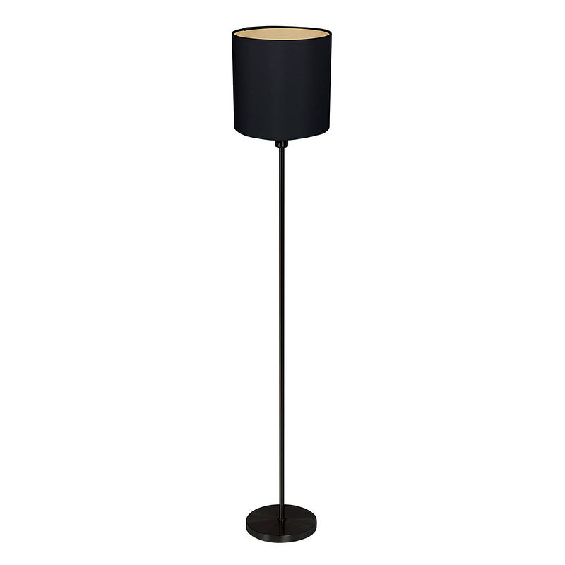 Foto van Mexlite noor vloerlamp - ø 30 cm - e27 (grote fitting) - wit en zwart