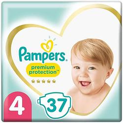 Foto van Pampers 37 premium protection luiers maat 4