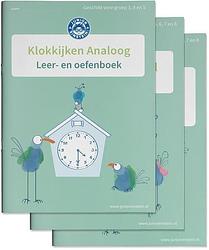 Foto van Klokkijken oefenboeken analoog en digitaal - paperback (9789493128316)