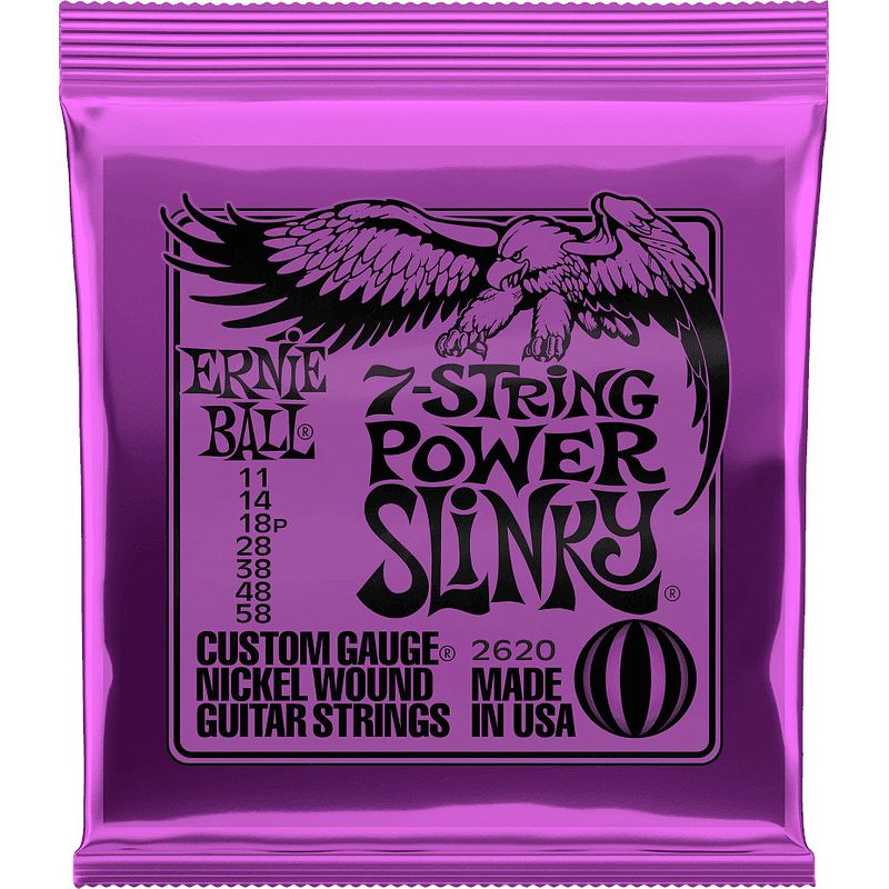 Foto van Ernie ball power slinky 2620 nw set gitaarsnaren