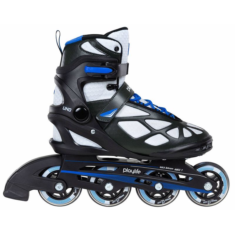 Foto van Playlife inlineskates uno black 80 polypropyleen 82a zwart mt 44