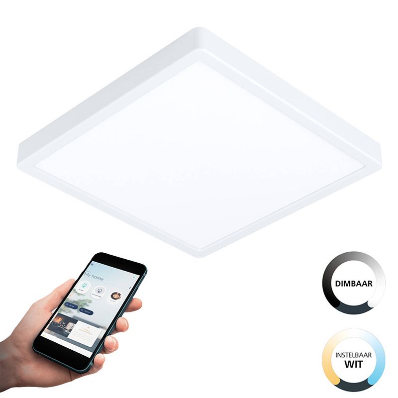 Foto van Eglo connect.z argolis-z smart opbouwlamp buiten - 28,5 cm - wit - instelbaar wit licht - dimbaar - zigbee