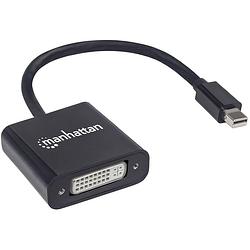 Foto van Manhattan 152549 mini-displayport adapter [1x dvi-bus 24+5-polig - 1x mini-displayport stekker] zwart afgeschermd, ul gecertificeerd 15.00 cm