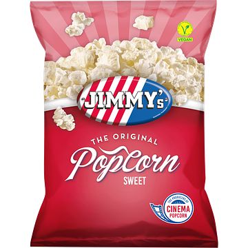 Foto van Jimmy'ss popcorn sweet 100g bij jumbo