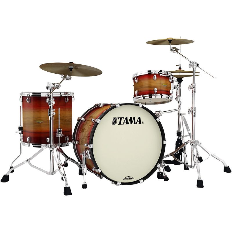 Foto van Tama me32czs-lrwb starclassic maple ruby pacific walnut burst 3d. shellset