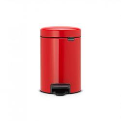 Foto van Brabantia newicon pedaalemmer 3 liter met kunststof binnenemmer - passion red