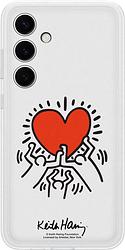 Foto van Samsung galaxy s24 plus keith haring suit back cover transparant