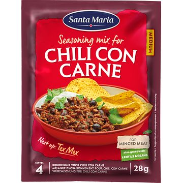 Foto van Santa maria chili con carne kruidenmix medium 28g bij jumbo