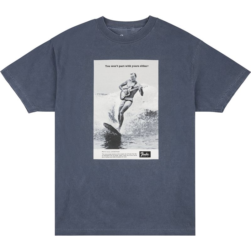 Foto van Fender vintage ad surfer t-shirt ocean xl