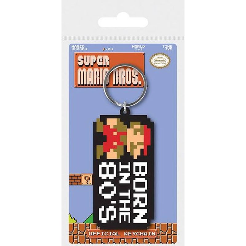 Foto van Pyramid international sleutelhanger super mario bros 6 cm zwart