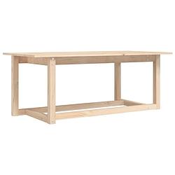 Foto van The living store salontafel massief grenenhout - 110 x 55 x 45 cm - rustiek design