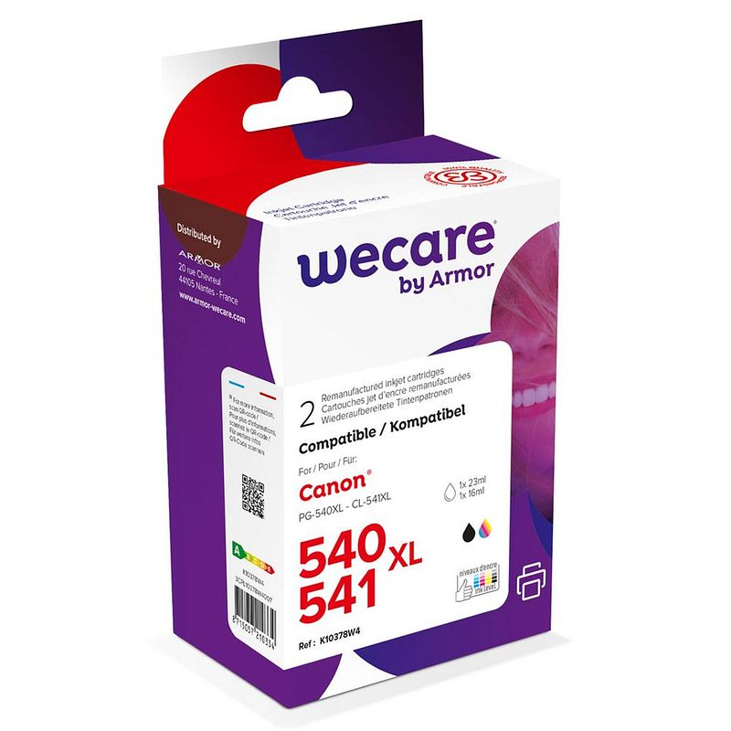 Foto van Wecare cartridge canon pg-540 xl/cl-541 xl combipack