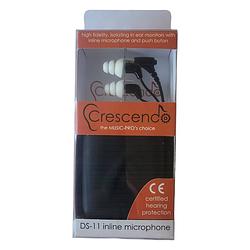 Foto van Crescendo ds-11 - in ear monitor met inline microphone wit
