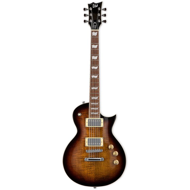 Foto van Esp ltd ec-256fm dark brown sunburst