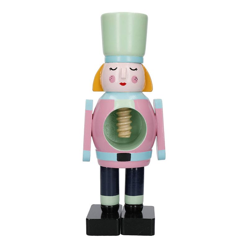 Foto van Kitchencraft - notenkraker, hout, soldaat, vrouw, handgeschilderd - kitchencraft the nutcracker collection