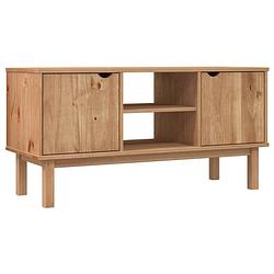 Foto van The living store otta - tv-kast - 113.5 x 43 x 57 cm - massief grenenhout