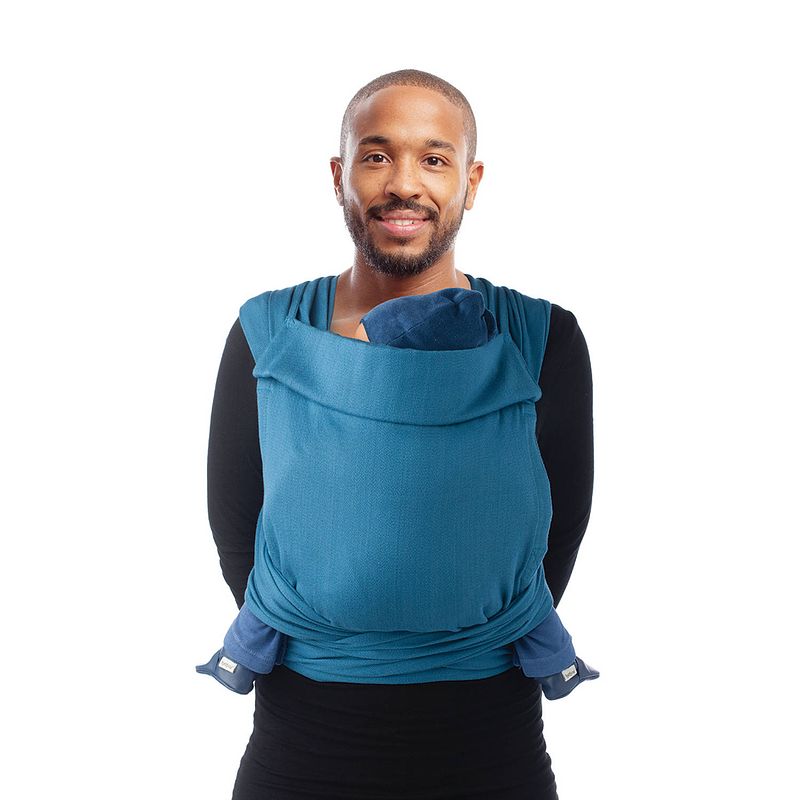 Foto van Babylonia baby carriers - draagdoek baby - model bb-tai - campanula blue