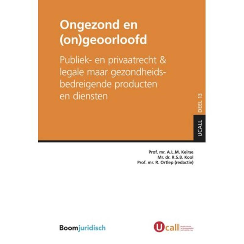 Foto van Ongezond en (on)geoorloofd - ucall