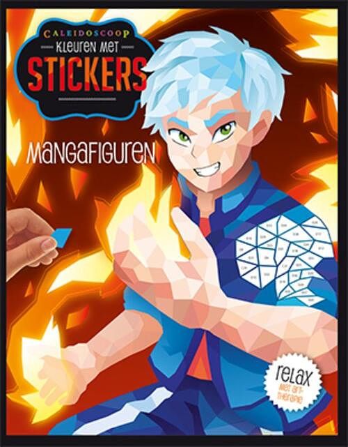 Foto van Kleuren met stickers - mangafiguren - paperback (9789463548922)