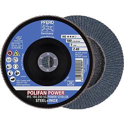 Foto van Pferd 67784185 polifan-lamellenschijf pfc 180 z 40 sg power steelox diameter 180 mm n/a 10.00 stuk(s)