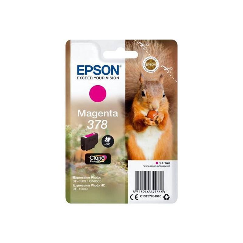 Foto van Epson 378 originele inktcartridge - 4,1 ml - magenta