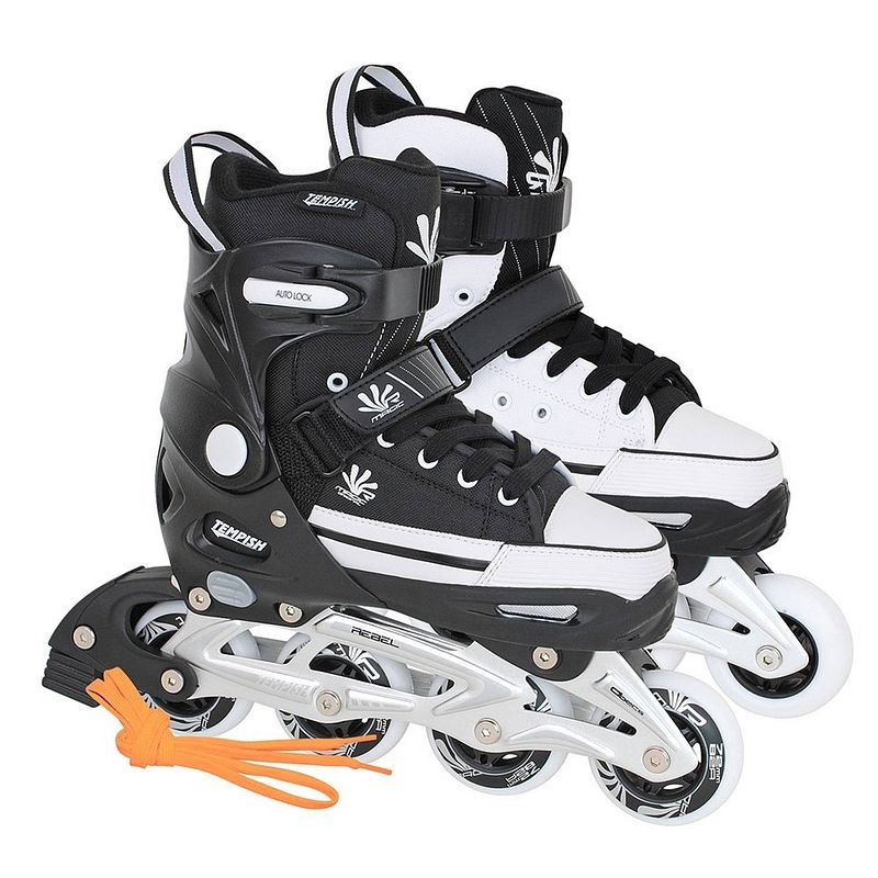 Foto van Tempish magic rebel inline skates junior zwart/wit maat 29/32