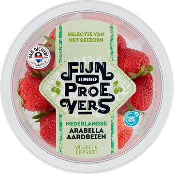 Foto van Jumbo fijnproevers nederlandse arabella aardbeien 350g