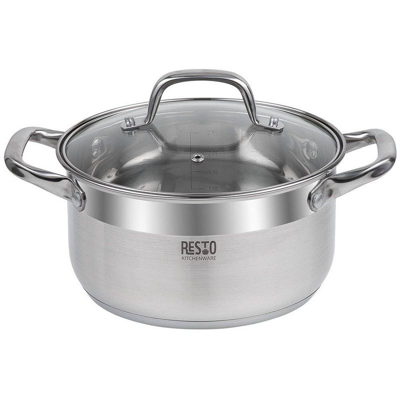 Foto van Resto kitchenware - libra - braadpan - kookpan - rvs 3,6 liter