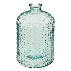 Foto van Atmosphera bloemenvaas apotheker fles model - transparant - 3d glas - h32 x d18 cm - vazen