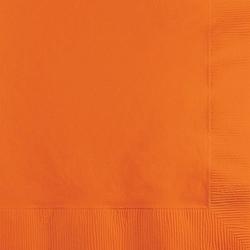 Foto van 40x oranje kleuren thema servetten 33 x 33 cm - feestservetten