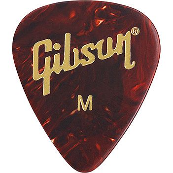 Foto van Gibson aprt12-74m plectrums tortoise picks 12-pack medium