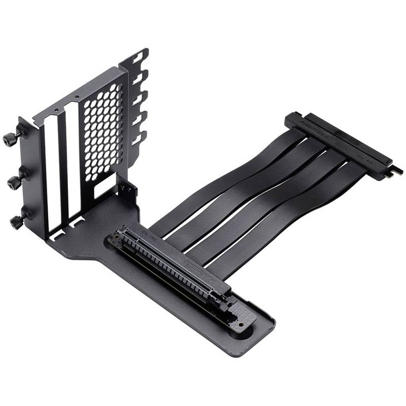 Foto van Phanteks ph-vgpukt4.0_03r gpu-bracket ii + riser cable houder voor videokaart incl. riser-kabel zwart