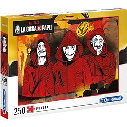 Foto van Clementoni legpuzzel la casa de papel 48 x 33 cm 250 stukjes