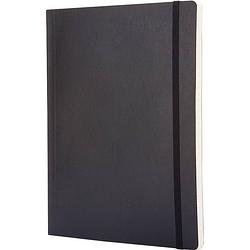 Foto van Moleskine notitieboek, ft 19 x 25 cm, gelijnd, soepele cover, 192 blad, zwart