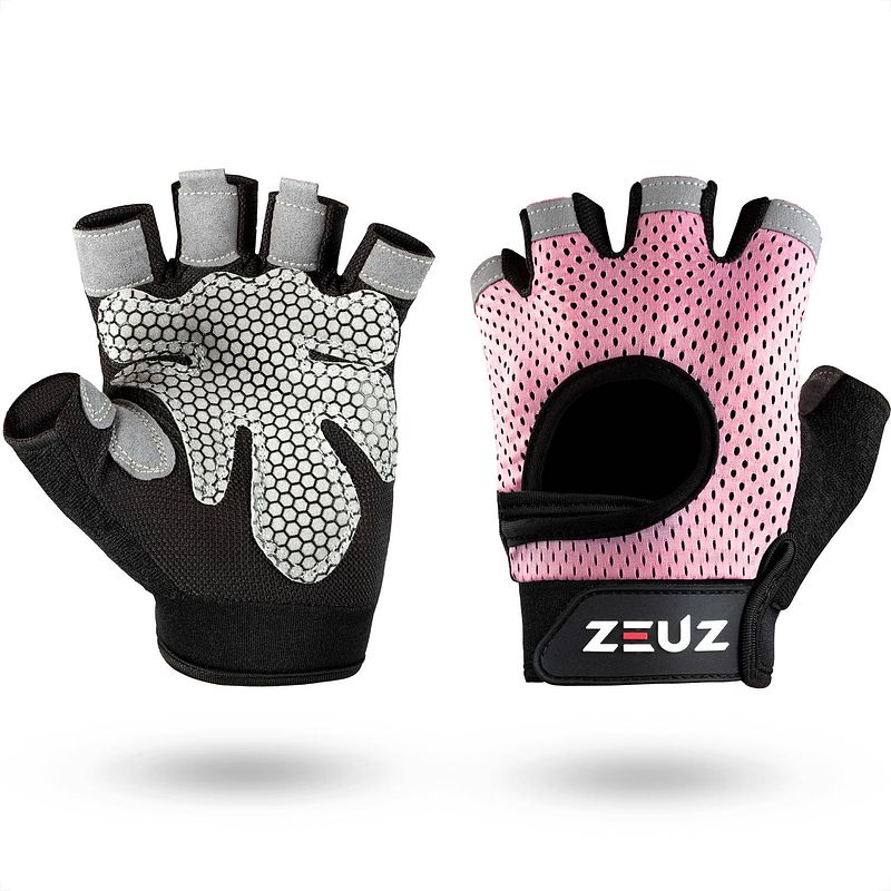 Foto van Zeuz® sport & fitness handschoenen dames - krachttraining artikelen - gym & crossfit training - gloves voor meer grip